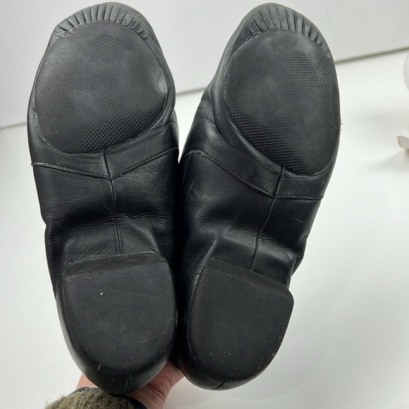 Black Leather Jazz  Dance Shoes size 9 - Picture 4 of 7